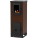 Estufa de leña Alfa Plam Vulkan S, Marrón, 4 kW | Estufas de leña con aire | Estufas de leña |