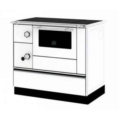 Cocina de leña Alfa Plam Alfa 90 H Favorit Blanco Derecha, 6.4kW - Comparación de Producto