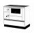 Cocina de leña Alfa Plam Alfa 90 H Favorit Blanco Derecha, 6.4kW