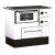 Cocina de leña Alfa Plam Regular 46 Blanca, 5kW