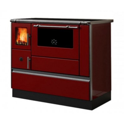 Cocina de leña Alfa Plam Dominant 90H Roja, 6,5kW - Comparación de Producto