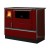 Cocina de leña Alfa Plam Dominant 90H Roja, 6,5kW