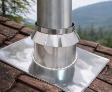 Cubreaguas para tubo chimenea