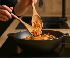 Sartén plana de hierro fundido