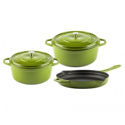 Conjunto de hierro fundido de 3 partes Hosse, Bamboo - Hosse