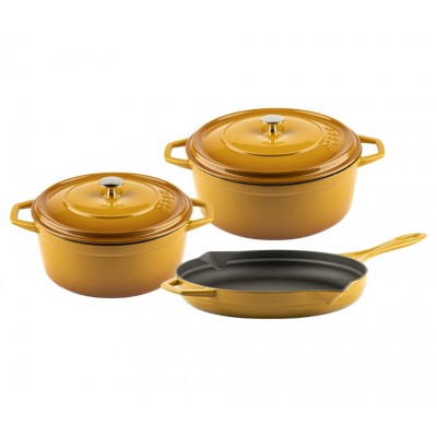 Conjunto de hierro fundido de 3 partes Hosse, Dijon - Hosse