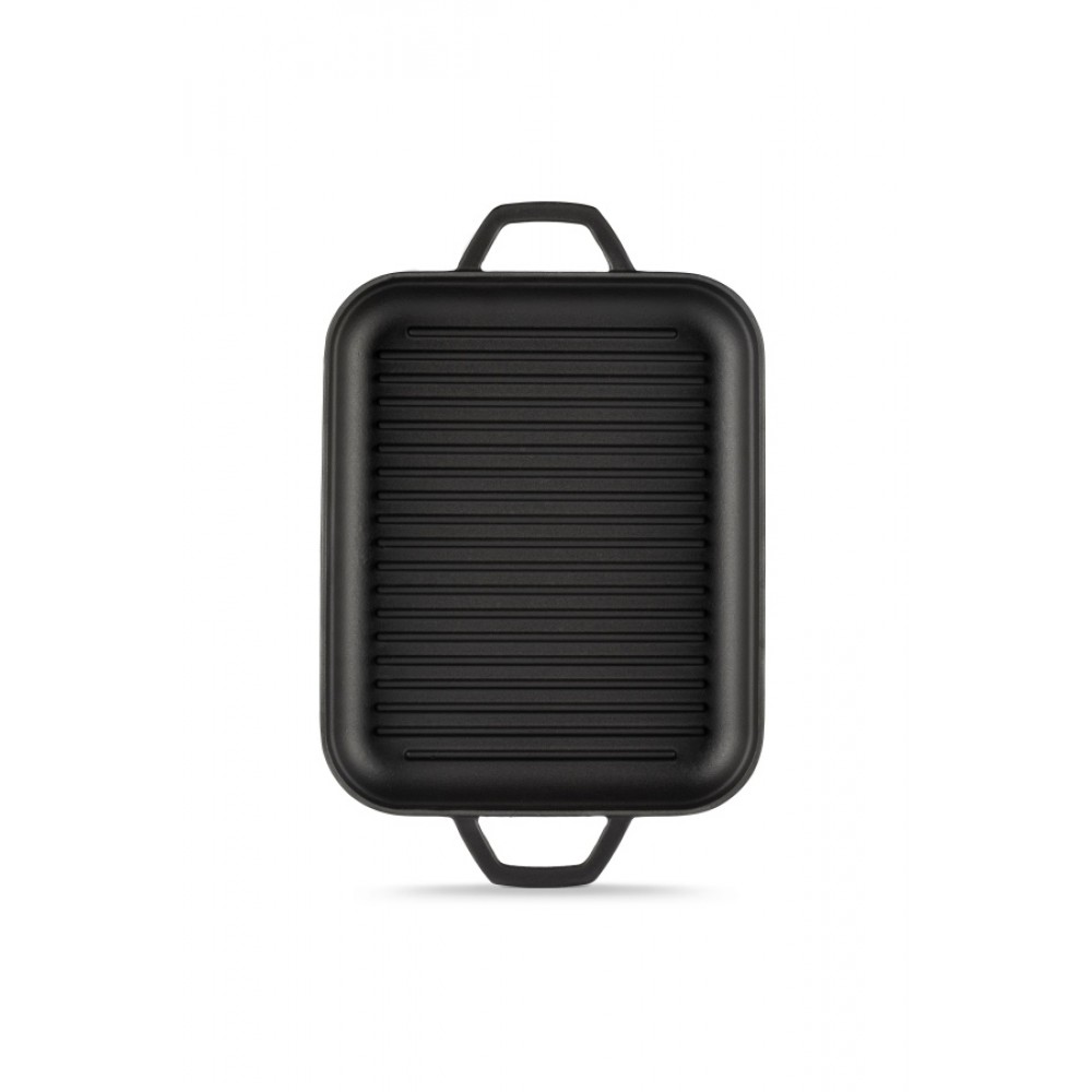 Sartén grill rectangular de hierro fundido con dos asas Hosse, 26x32cm | Todos los productos |  |