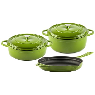 Conjunto de hierro fundido de 3 partes Hosse, Bamboo - Hosse