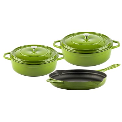 Conjunto de hierro fundido de 3 partes Hosse, Bamboo - Hosse