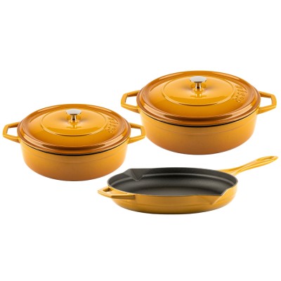 Conjunto de hierro fundido de 3 partes Hosse, Dijon - Hosse
