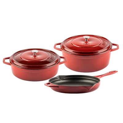 Conjunto de hierro fundido de 3 partes Hosse, Rubin - Hosse
