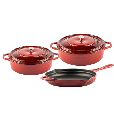 Conjunto de hierro fundido de 3 partes Hosse, Rubin - Hosse