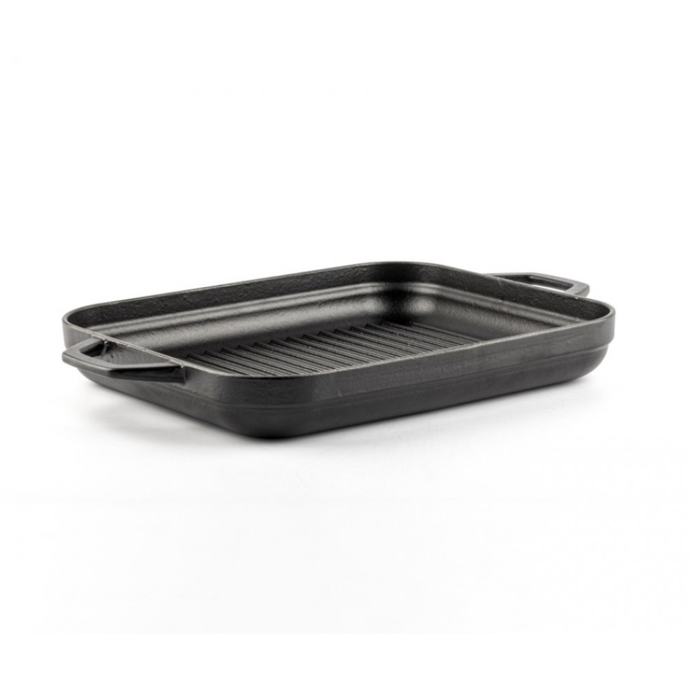 Sartén grill rectangular de hierro fundido con dos asas Hosse, 26x32cm | Todos los productos |  |