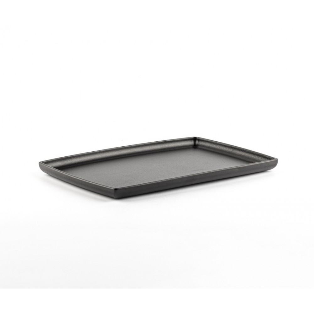 Plato de servir rectangular de hierro fundido Hosse, 21x31cm