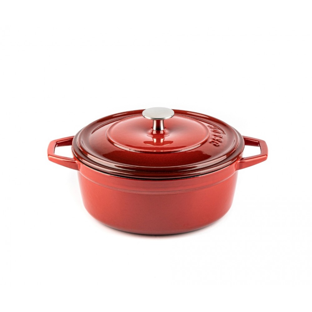 Olla profunda de hierro fundido Hosse, Rubin, Ф20