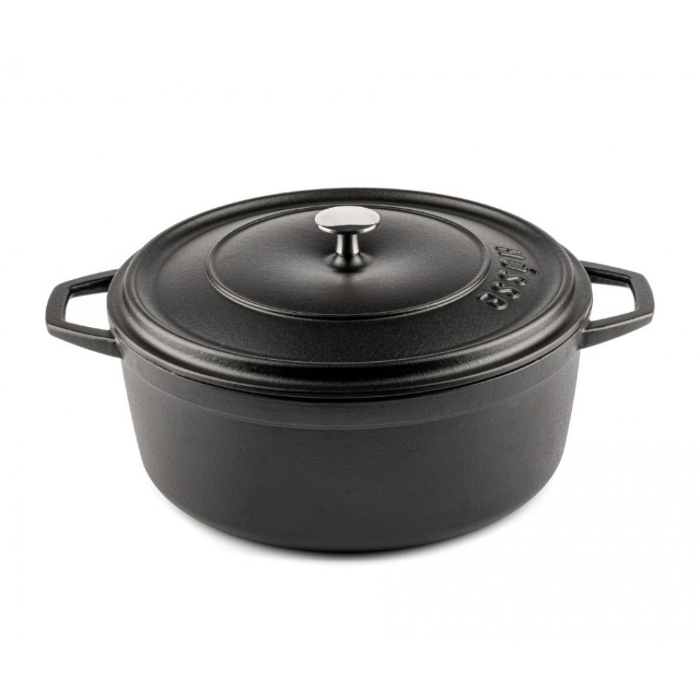 Olla profunda de hierro fundido Hosse, Black Onyx, Ф28
