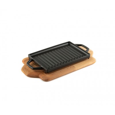 Salvamanteles de madera para mini placa de hierro fundido Hosse HSDDHP1522 - Hosse
