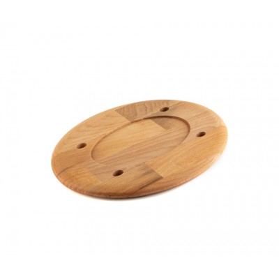 Salvamanteles de madera para plato ovalado Hosse HSOISK1728, 17x28cm - Hosse