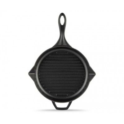 Sartén para parrilla de hierro fundido esmaltado Hosse, Black Onyx, Ф28cm - Hosse