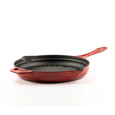 Sartén para parrilla de hierro fundido esmaltado Hosse, Rubin, Ф24cm - Hosse