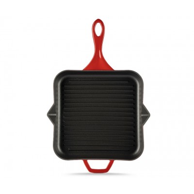 Sartén para parrilla de hierro fundido esmaltado Hosse, Rubin, 28x28cm - Hosse