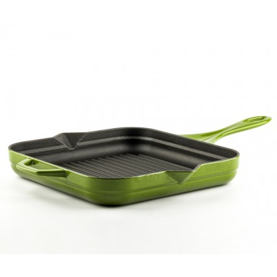 Sartén para parrilla de hierro fundido esmaltado Hosse, Bamboo, 28x28cm - Comparación de Producto