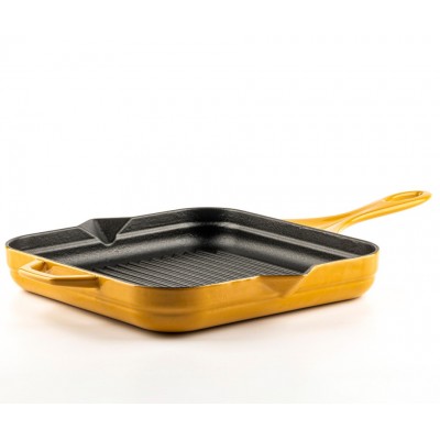 Sartén para parrilla de hierro fundido esmaltado Hosse, Dijon, 28х28cm - Hosse