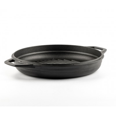 Sartén para parrilla de hierro fundido esmaltado Hosse, Black Onyx, Ф22cm - Comparación de Producto