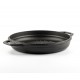 Sartén para parrilla de hierro fundido esmaltado Hosse, Black Onyx, Ф22cm | Sartén plana de hierro fundido | Sartén de hierro fundido |
