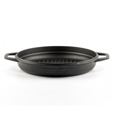 Sartén para parrilla de hierro fundido esmaltado Hosse, Black Onyx, Ф22cm - Comparación de Producto