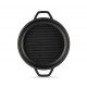 Sartén para parrilla de hierro fundido esmaltado Hosse, Black Onyx, Ф22cm | Sartén plana de hierro fundido | Sartén de hierro fundido |