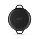 Sartén para parrilla de hierro fundido esmaltado Hosse, Black Onyx, Ф22cm | Sartén plana de hierro fundido | Sartén de hierro fundido |