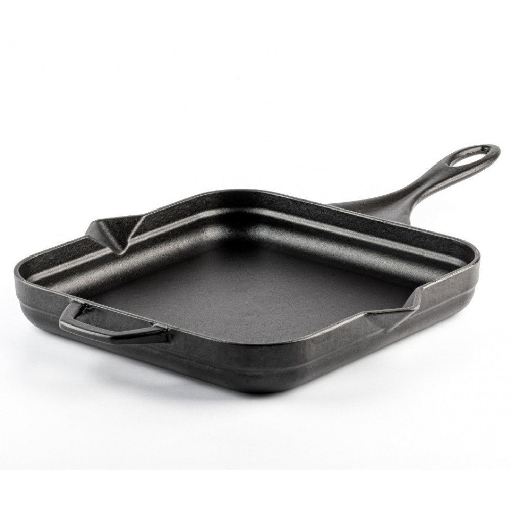 Sartén de hierro fundido esmaltado Hosse, Black Onyx, 28x28cm