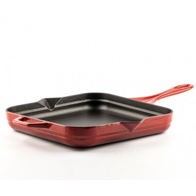 Sartén de hierro fundido esmaltado Hosse, Rubin, 28x28cm - Comparación de Producto