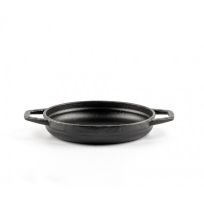 Sartén de hierro fundido con dos asas esmaltado Hosse, Black Onyx, Ф16cm - Comparación de Producto