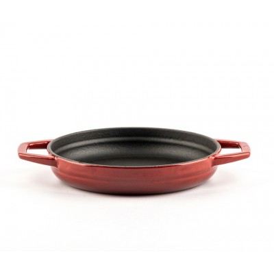 Sartén de hierro fundido con dos asas esmaltado Hosse, Rubin, Ф19cm - Comparación de Producto