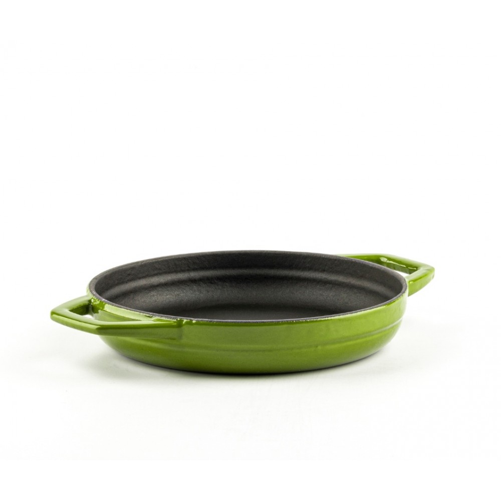 Sartén de hierro fundido con dos asas esmaltado Hosse, Bamboo, Ф16cm