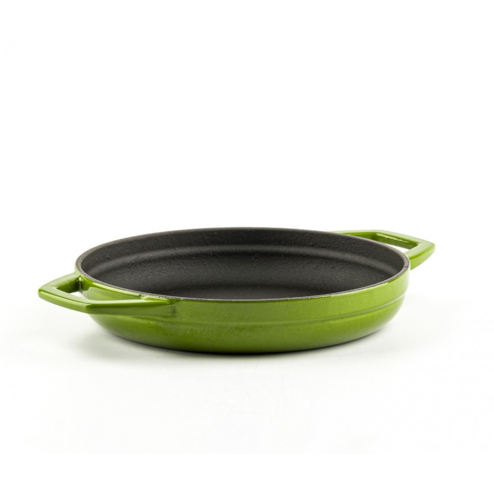 Sartén de hierro fundido con dos asas esmaltado Hosse, Bamboo, Ф19cm
