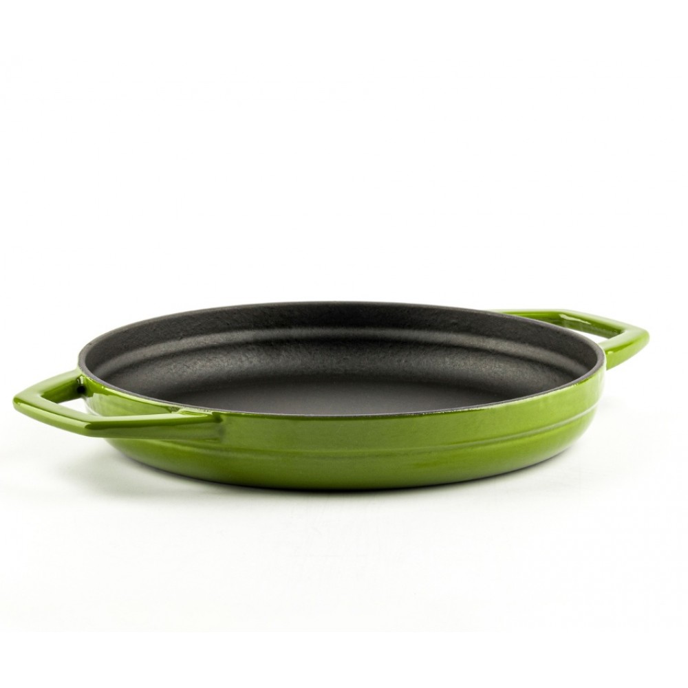 Sartén de hierro fundido con dos asas esmaltado Hosse, Bamboo, Ф22cm