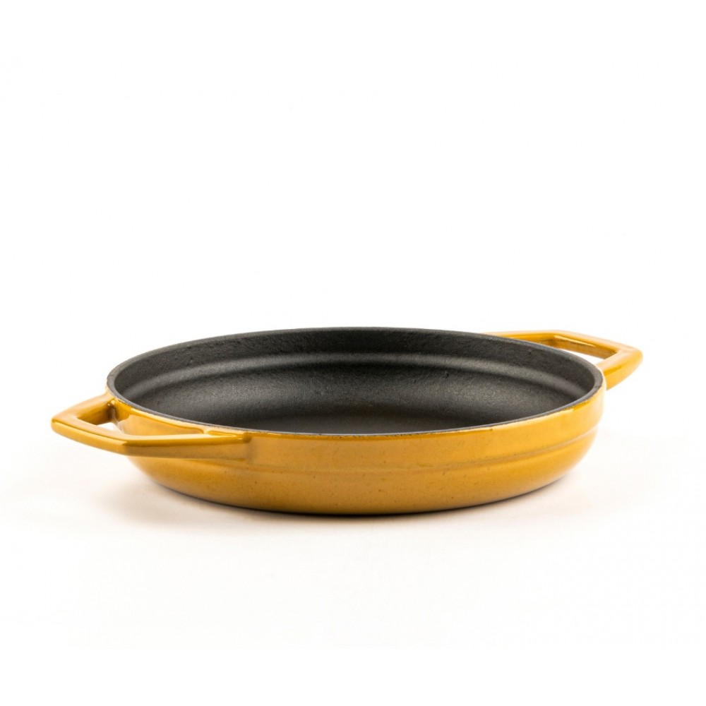 Sartén de hierro fundido con dos asas esmaltado Hosse, Dijon, Ф19cm