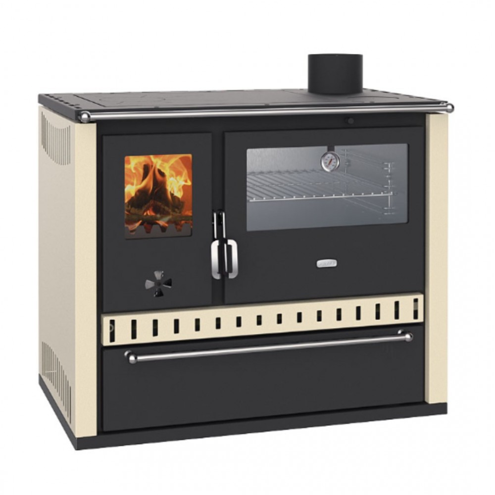Cocina de leña Prity GT, con horno y cajón de acero inoxidable, 15 kW | Estufas de leña con horno | Estufas de leña |