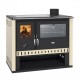 Cocina de leña Prity GT, con horno de acero inoxidable y placa vitrocerámica, 15 kW | Estufas de leña con horno | Estufas de leña |