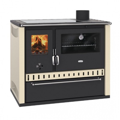 Cocina de leña Prity GT, con placa vitrocerámica y cajón, 15 kW - Comparación de Producto