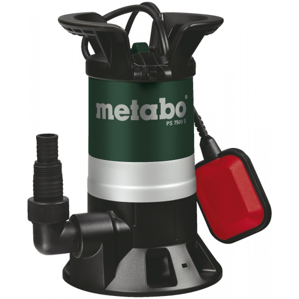 Bomba de drenaje para agua limpia y sucia Metabo PS 7500 S, 1 1/4", potencia 450 W, altura de elevación 5 m