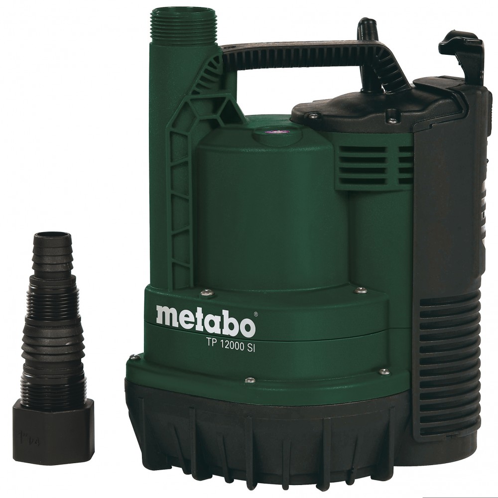 Bomba sumergible para agua limpia Metabo TP 12000 SI, potencia 600 W, caudal 11.700 l/h, altura de elevación 9 m | Bombas de agua sumergible / Bombas de achique | Bombas de agua |