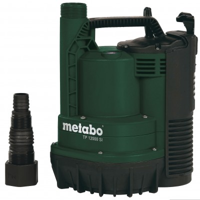 Bomba sumergible para agua limpia Metabo TP 12000 SI, potencia 600 W, caudal 11.700 l/h, altura de elevación 9 m - Bombas de agua