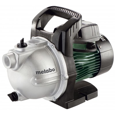 Bomba de jardín para agua limpia Metabo P 3300 G, potencia 900 W, 1", caudal 3300 l/h, presión 4,5 bar - Bombas de agua