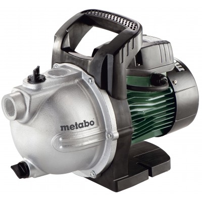 Bomba de jardín monofásica para agua limpia Metabo P 4000 G, potencia 1100 W, caudal 4000 l/h, altura de elevación 46 m - Bombas de agua