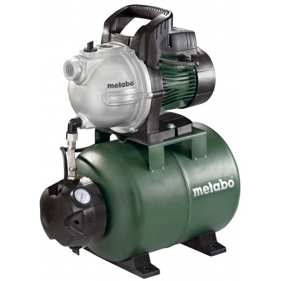 Bomba hidrófora Metabo HWW 3300/25 G, potencia 900 W, caudal 3300 l/h, altura de elevación 45 m, capacidad del depósito 24 L - Comparación de Producto