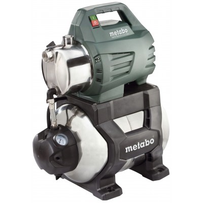 Bomba de agua hidrófora monofásica METABO HWW 4500/25 INOX PLUS, potencia 1300 W, caudal 4500 l/h, altura de elevación 48 m, capacidad del depósito 24 L - Comparación de Producto